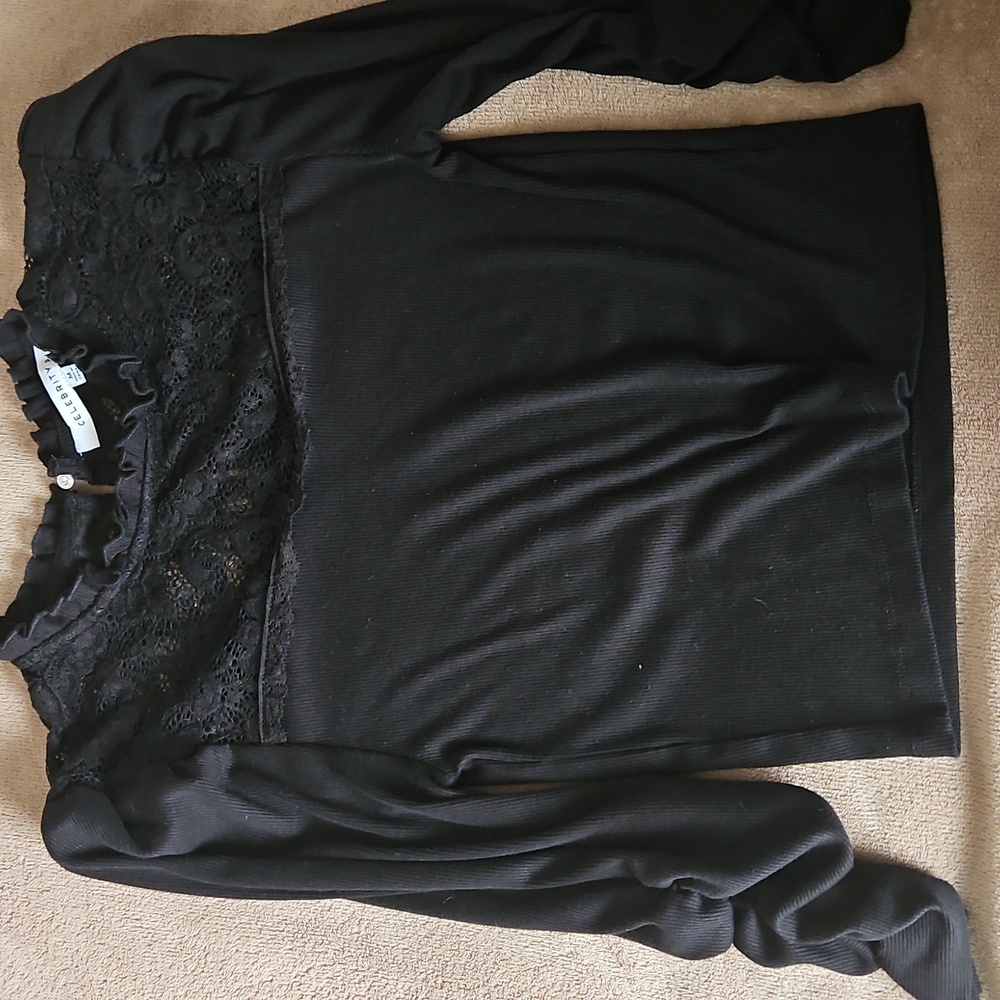 Celebrity Pink black blouse